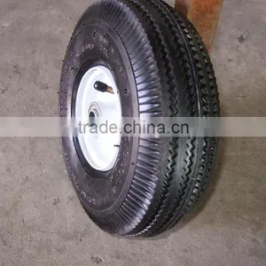 10 Inch 4.10/3.50-4 pu Foam Pneumatic Rubber Wheel Tire thumbnail-5
