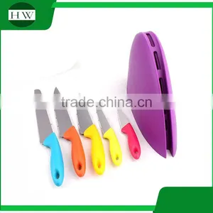 Kitchen Accessories Eco Plastic Egg Shell Flatware Knife Storage Rack Holder With 5 Knife thumbnail-3