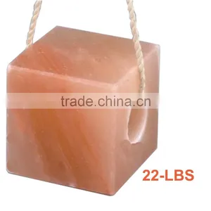 Himalayan Salt Block Animal Licking Pink Salt Lick for Horse Cattles 22 LBS thumbnail-1