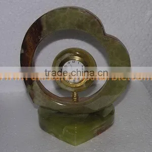PAKISTAN FACTORY MADE EXPORT QUALITY CLOCKS ONYX MARBLE HANDICRAFTS thumbnail-6