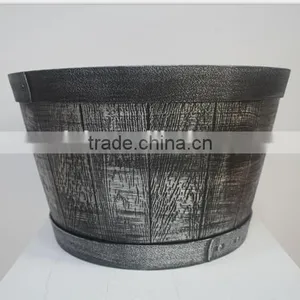 Factory Price European Style Golden Wood Flower Pots thumbnail-2