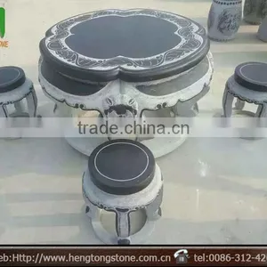Garden Decorative Stone Tables Chairs thumbnail-1