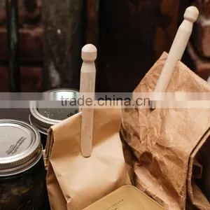 Birch Wood Clothespin Bag Clips Snack Bag Clips thumbnail-1