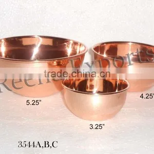 India Bowl/ Indian Bowl / Indian Copper Serving Bowls thumbnail-1