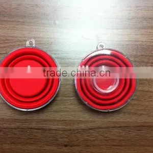 Silicone Foldable Coffee Cup Pill Box Collapsing Travel Drinking Cup thumbnail-3