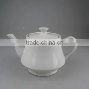 Stocklot White Cheap Ceramic Teapot thumbnail-1