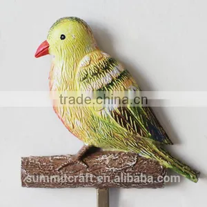 Set of 3 Rustic Home Decorative Resin Bird Wall Hooks thumbnail-2