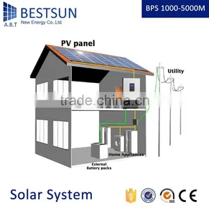 BESTSUN 1kw Hybrid Solar Power System Home thumbnail-6