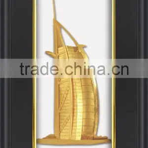 Gold Foil Burj Khalifa Buildings Photos Frame for Promotion Gift thumbnail-1