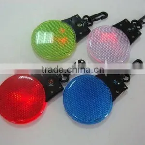 Plastic Halloween Decorative Light Round Shape Keychain Led Flashing Light thumbnail-1