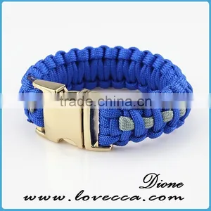 Hiking Paracord Bracelet Survival Military Metal Charms for Make a Paracord Bracelet With Firestarter Buckle thumbnail-1