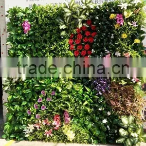 Made in China Grass Flower Wall Artificial Plants Wall for Garden and Interior Decoration thumbnail-1