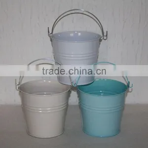 Small High Quality Galvanized Metal Bucket thumbnail-1