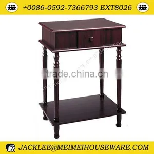 Square Antique Wooden Side Table thumbnail-1