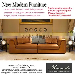 2016 New Famous Italy Fashion Crocodile Skin Leather Living Room Sofa Set 1:1 Copy Foshan Lecong Furniture Supplier thumbnail-1