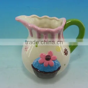 2012 Hot Sale Newest Ceramic Milk Kettle thumbnail-1