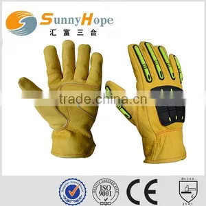 Fashion Mechanic Gloves Leather Working Gloves thumbnail-1