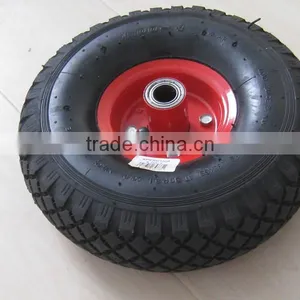 China Wheelbarrow Steel Rim Rubber Wheel Tyre thumbnail-1