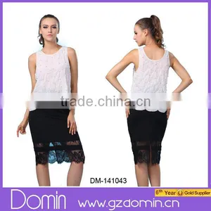 Ladies New Design Sleeveless Round Neck Beaded Top thumbnail-1