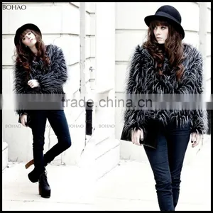 Imitative Fur Short Style Women Hot Sale Faux Fur Jacket thumbnail-2