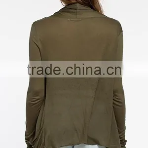 Latest Design Ladies Long Sleeve Open Front Cardigan Factory Price thumbnail-5