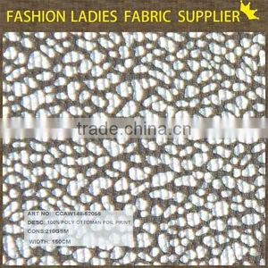 Hot Sale Fashion Ottoman 100% Polyester Foil Print of Shaoxing Textile Width 150cm thumbnail-2