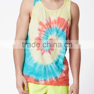 Tie-dyed Tank Top With Spinning Pattern thumbnail-1