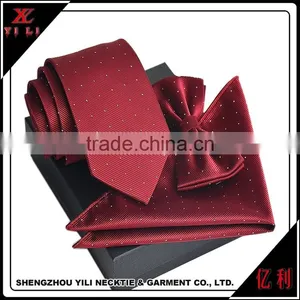 Formal Occasion Essential Burgundy Necktie Gift Sets thumbnail-1