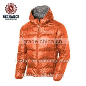 Mens Hooded Goose Down Jacket thumbnail-1