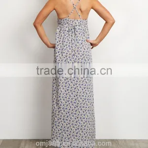 Sexy Women Plus Size Clothing Floral Embroidery Maternity Maxi Dress thumbnail-3