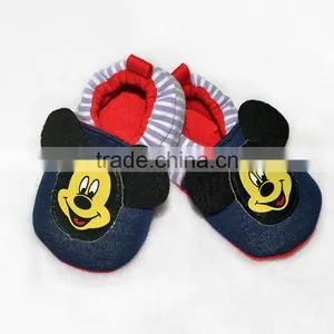 Cute Mickey Face Embroidered Baby Footwear thumbnail-2