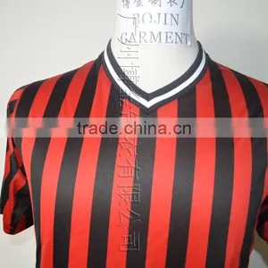 Striped T-shirt Sports Wear O-neck 100% Polyester thumbnail-3