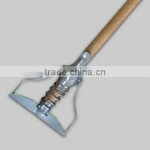 Iron Clip With Wood Handle Mop thumbnail-1