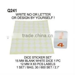 (Q241) DICE STICKER SET thumbnail-1