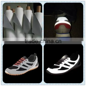 Colorful PU Coated Reflective Leather With Non-woven for Shoes thumbnail-4