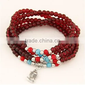 2017 Hot Sell Wholesale Fashion Jewelry Imitation of Garnet Bracelet thumbnail-2