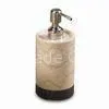 Liquid Soap Dispenser, Made of Champagne Marble, Comes in Inverary Banded Style thumbnail-1