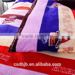 2017 NEW DESIGN COLORS STRIPES FLANNEL 4PCS BEDDING SET thumbnail-4