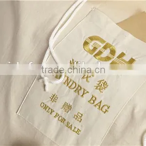 Manufactural Hot Sell Cotton Canvas Drawstring Laundry Bag for Hotel thumbnail-4