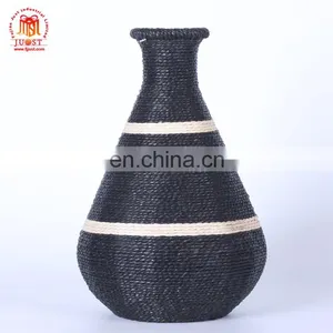 Handmade Wicker Decorations Flower Rustic Mirror Vase thumbnail-1