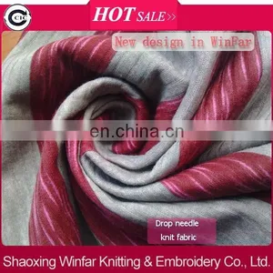 Shaoxing Winfar Polyester Cotton Drop Needle Pigment Prict Knit Interlock Fabric thumbnail-1