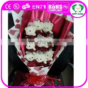 HI Meet CE Stand Custom Soft Plush Toy Bouquet for Valentine's Day thumbnail-6