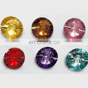 Shiny Crystal Pink Stone Garment Button thumbnail-1