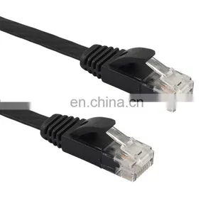 Free Sample 7.6m CAT6 Ultra-thin Flat Ethernet Network LAN Cable, Patch Lead RJ45 (Black) thumbnail-2