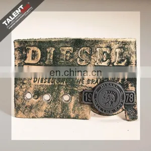 Customized Deboss Brand Logo Jeans Denim Leather Label thumbnail-2