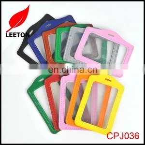 Factory Supply Transparent PU ID Card Holder thumbnail-1