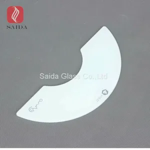 Custom Sector Shape White Printed Tempered Glass Panel for Home Appliance Parts thumbnail-4