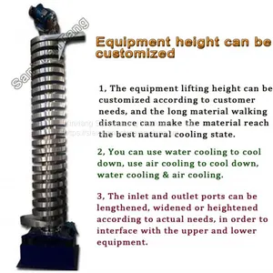Cooling Vibratory Spiral Conveyor Lift Elevator , Vibrating Screw Conveyors thumbnail-2