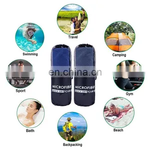 High Quality Absorbent Light Weight Fast Drying Microfiber Beach Towel Outdoor Sports Towel thumbnail-6