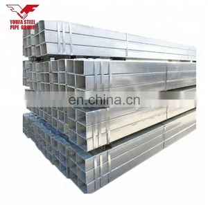 Popular ASTM A500 GRB Low Carbon Mild HDG Square Steel Pipe thumbnail-4